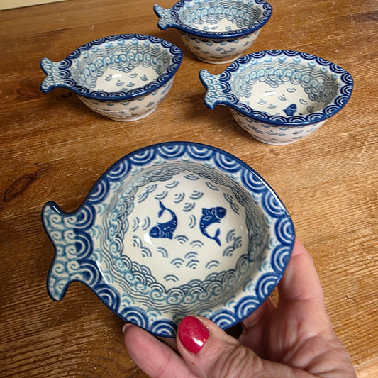 Fish Shaped Bowl ~ Small 2372X ~ Deep Blue Sea