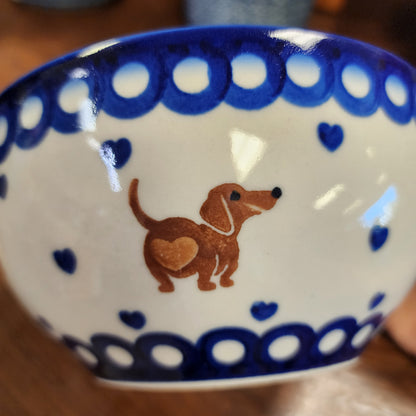 Bowl ~ 6" ~ Dachshund 1324 Heart Butt