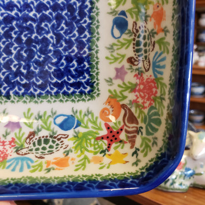 Bowl square 5.5" Sealife Turtle