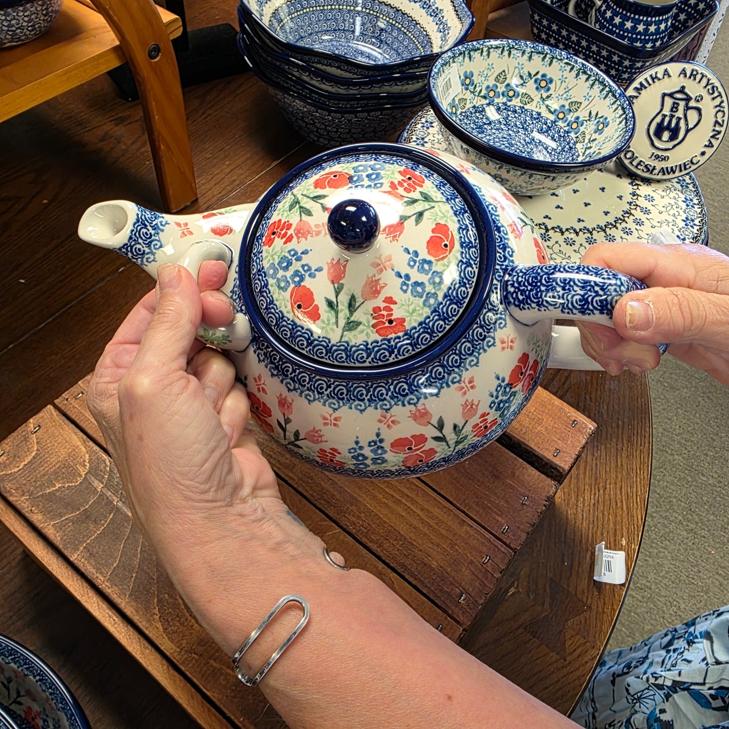 Teapot   1.75 Qt  444-3220X  Whimsical Garden pf0526