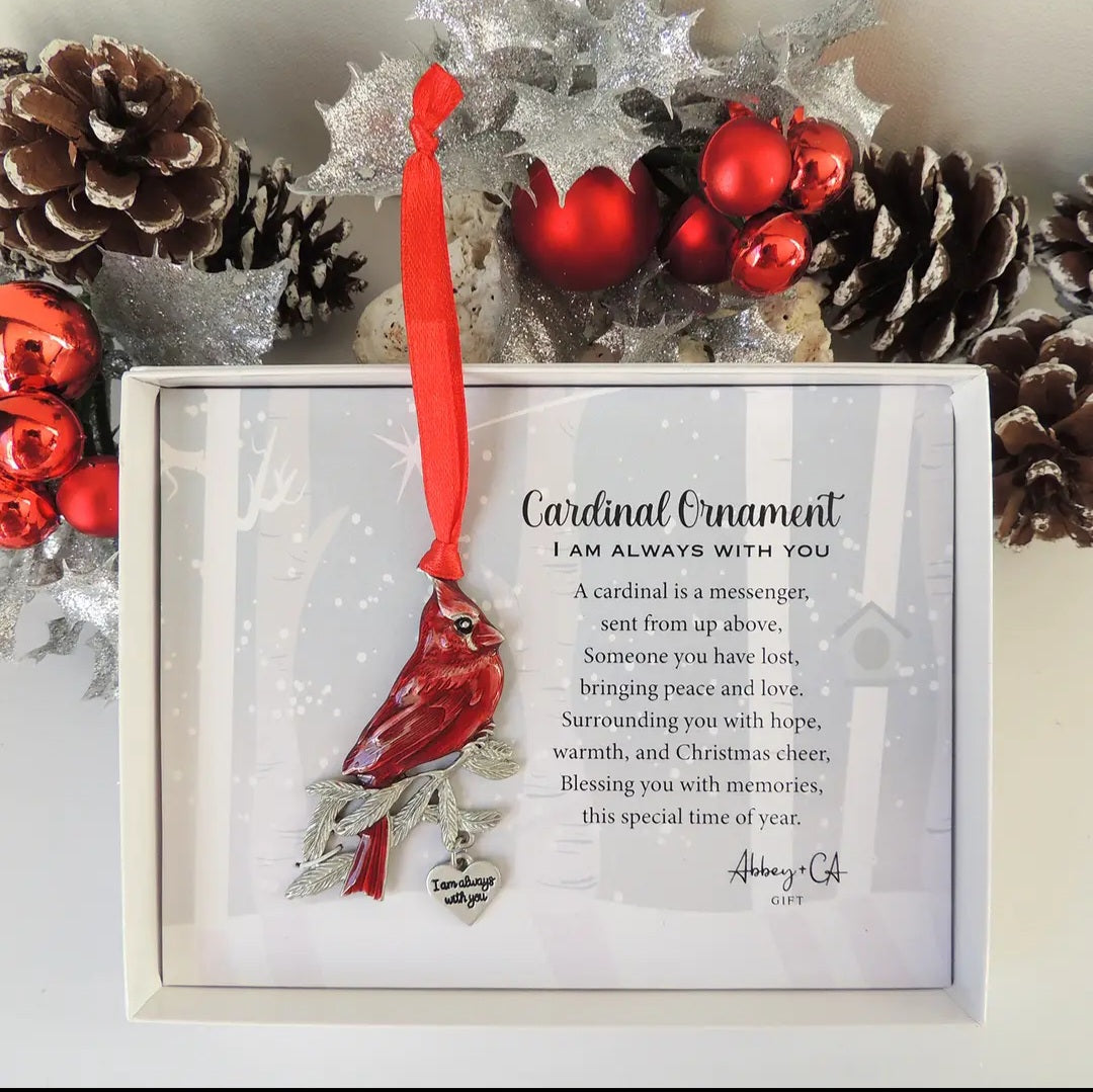 Ornament Cardinal (NOT Polish Pottery) Boxed gift