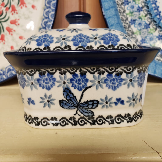 Covered Container ~ 3.25"H x 3.5"W x 4.5"L 385-2009X Dragonfly