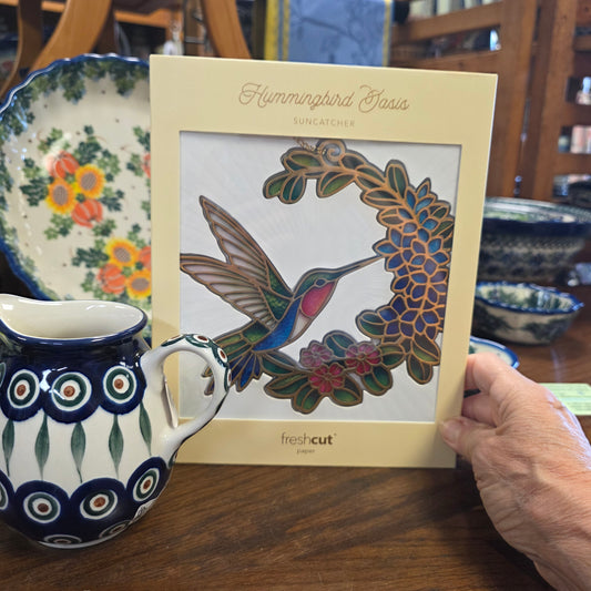 Card Hummingbird Suncatcher