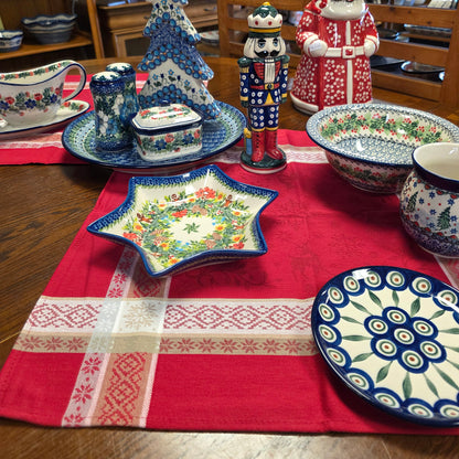 Napkin Red Jacquard (20")