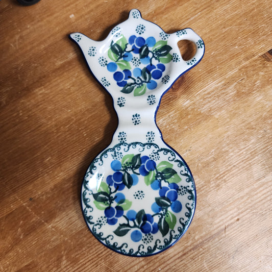 Tea Bag & Cup Holder   764-1416X  Blue Berries pf0526