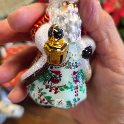 Ornament Radko ~ Cardinal Kris Kringle Gem 3"