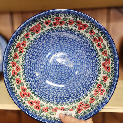 Bowl   Nesting   10.75" W   2538X ~ Red Pansy