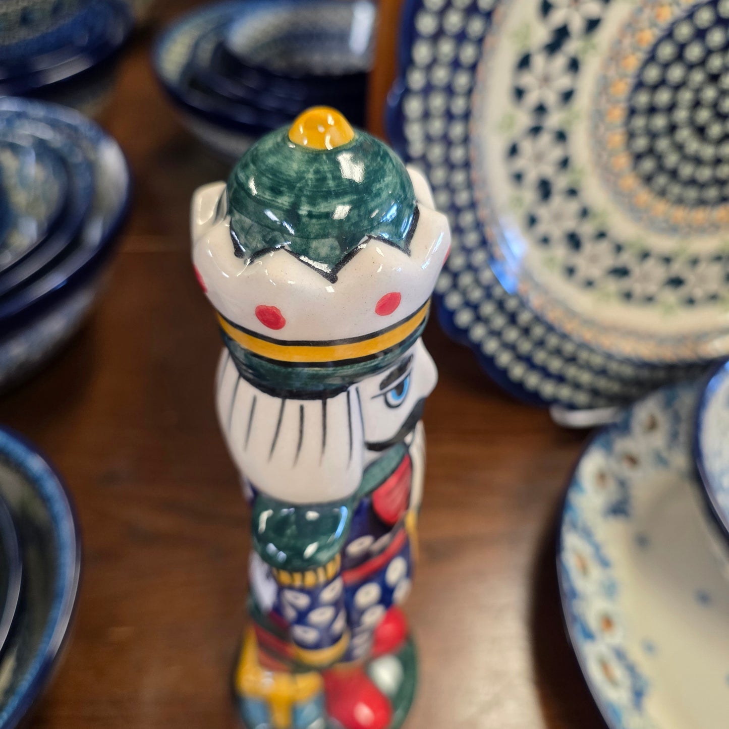 Nutcracker figurine 9" ~  Blue coat