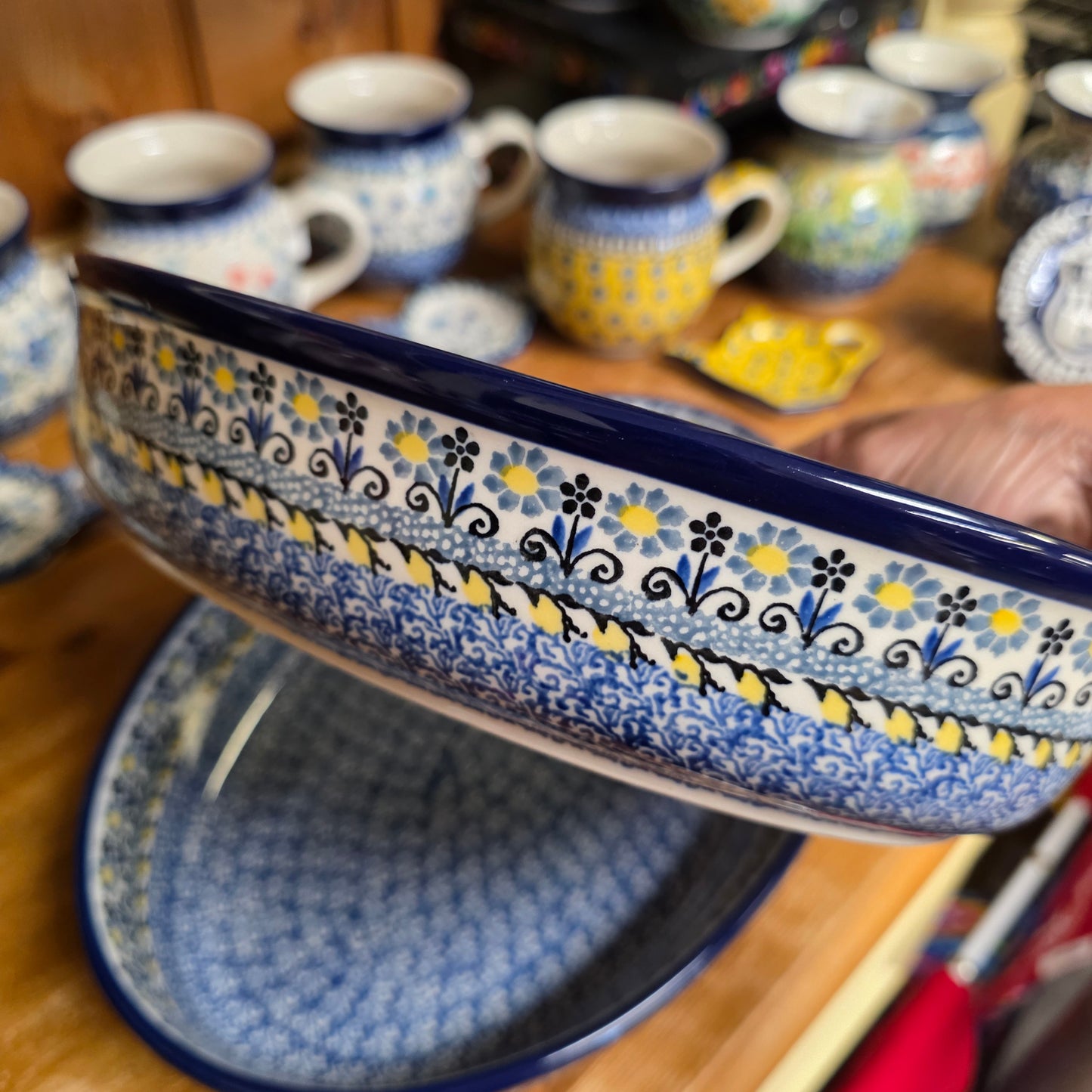 2 pc / 9.5" Oval Baker  & 12" Oval Baker 2178X Daisy Maize