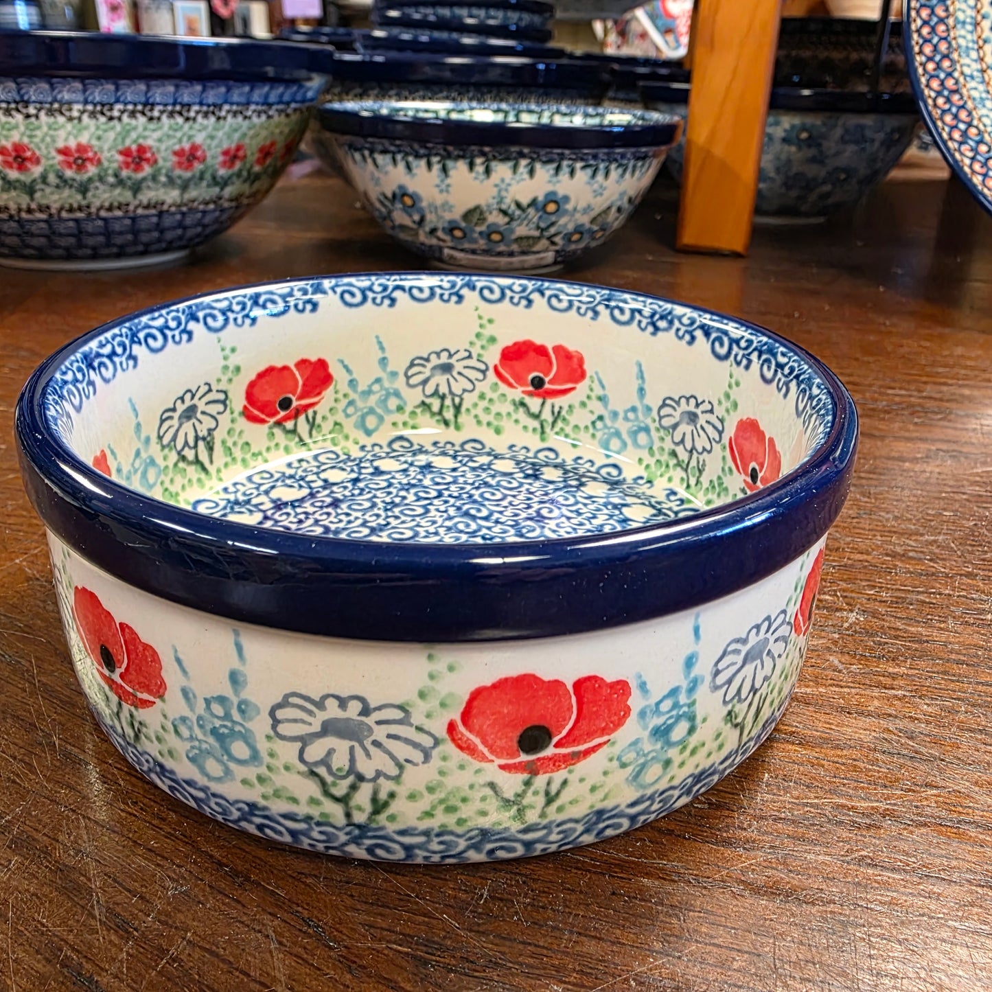 Bowl straight side  5"  365-2901X  Red Poppy Garden pf0526