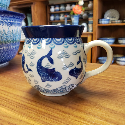 Mug ~ Bubble ~ 11 oz. 070-2372X Blue Koi