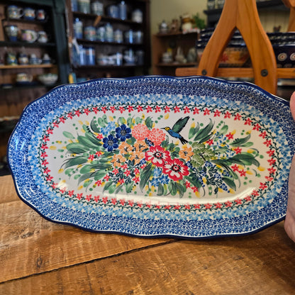 Tray   Scalloped Oval   6.25" x 12.5"   U3356 ~ U4