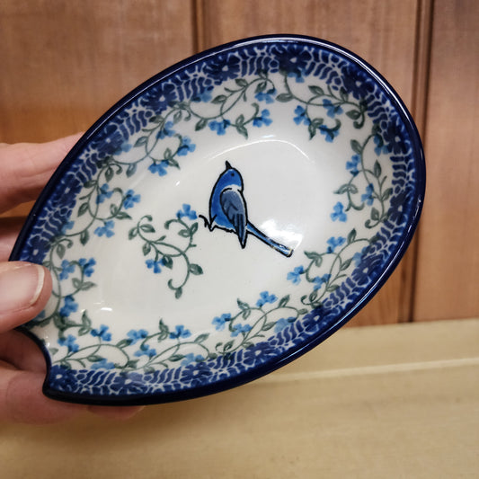Spoon Rest   3.25"W x 5"L    1932X ~ Song Bird