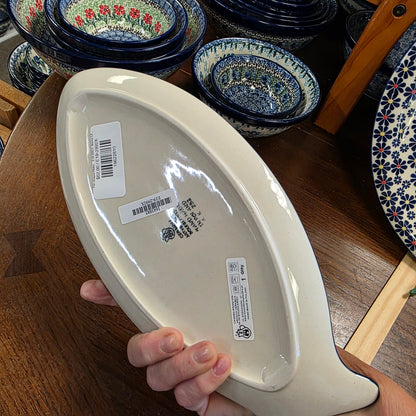 Fish Shaped Platter  12"x5.5"  E19-2992X  Marine Life pf0526