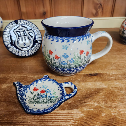 2 pc / 16 oz. Bubble Mug and Tea Bag Holder 2903X Tulip Horizon