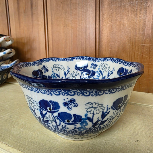 Bowl   Wavy Edge   5.75" A54-2902X  Evening Poppy pf0526