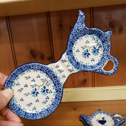 Tea Bag & Cup Holder 764-2524X Clover Fields  Spoon Rest