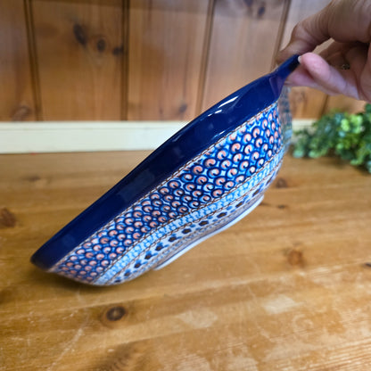 Bowl   Square w/ Handles  425-U408C  U4 pf0526 Blue Jacek Chyla