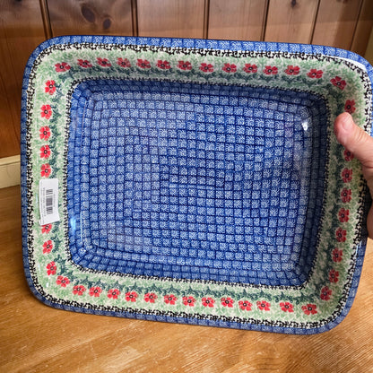 Baker Large  Rectangular w/Rim   Lasagna  11.25" x 13.75" 854-1916X  Maraschino pf0526 Large Lasagna