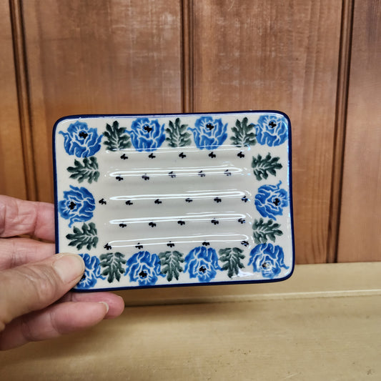 Soap Dish ~ 3.25" x 4.25" 1390X ~ Antique Rose