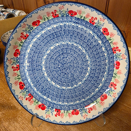 Plate   Rimmed   9" 302-3220X  Whimsical Garden pf0526