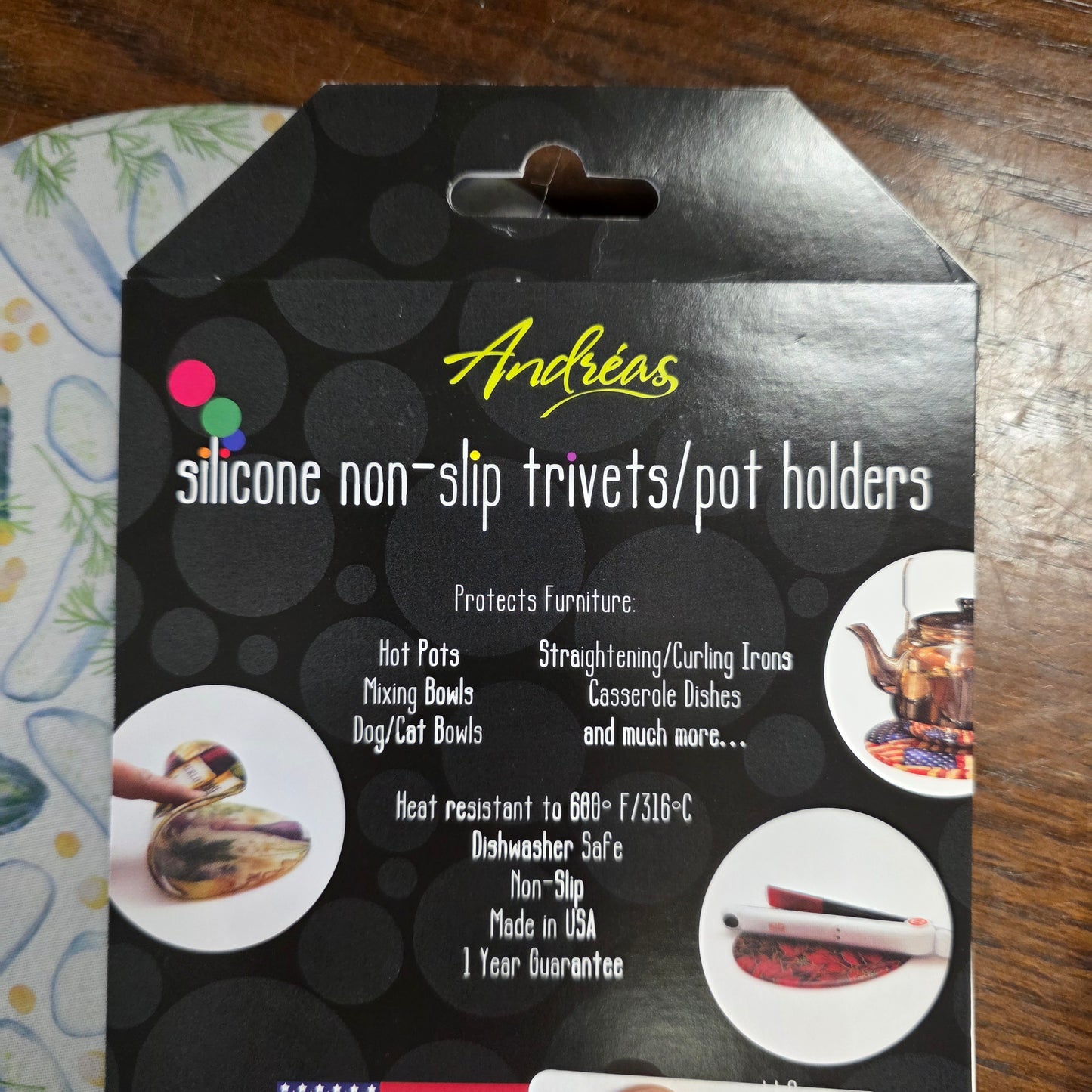 Silicone Trivet  Dill Pickle: 8" Round Trivet / Silicone