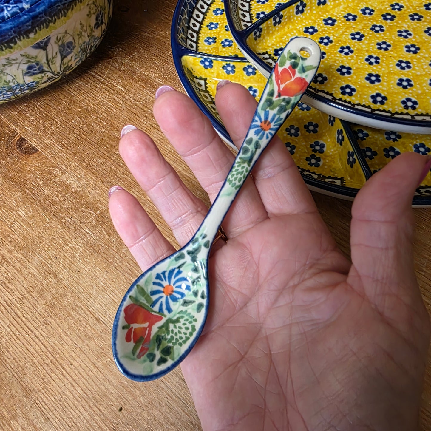 Spoon 6" red/green