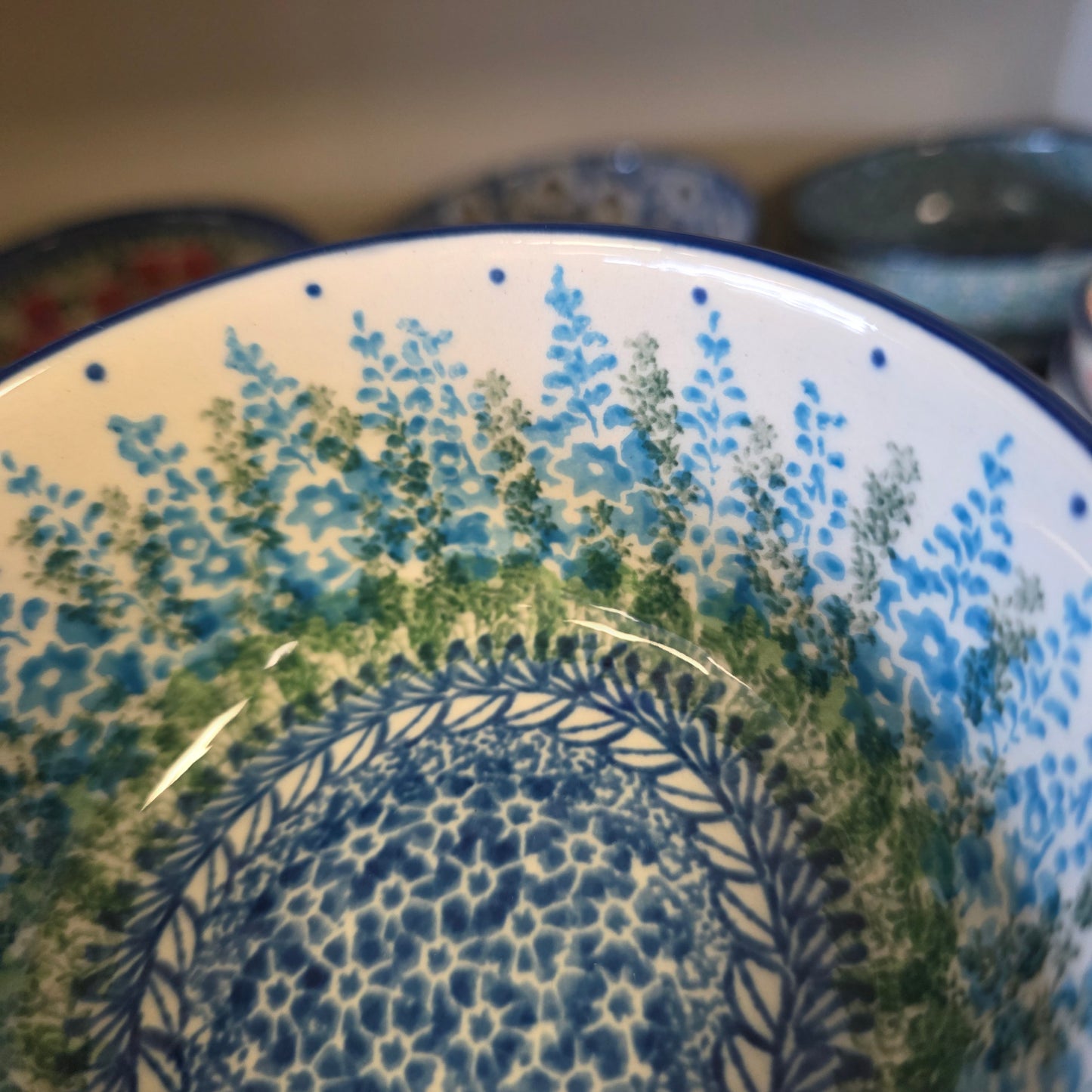 Bowl   Ice Cream   4.5" 017-3279X  Virginia Bluebells pf0526