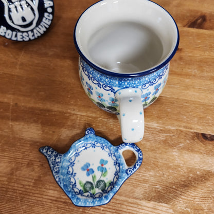 2 pc / 16 oz. Bubble Mug and Tea Bag Holder 2668X Dutch Iris
