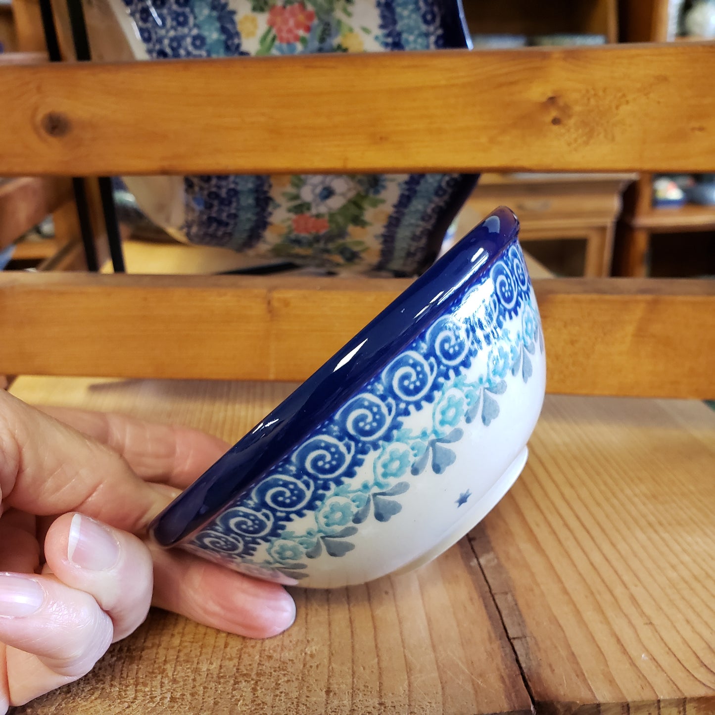 Bowl ~ Nesting 5"W 556-2793X  ~ Frost & Flurry Snowman 1.5 cups