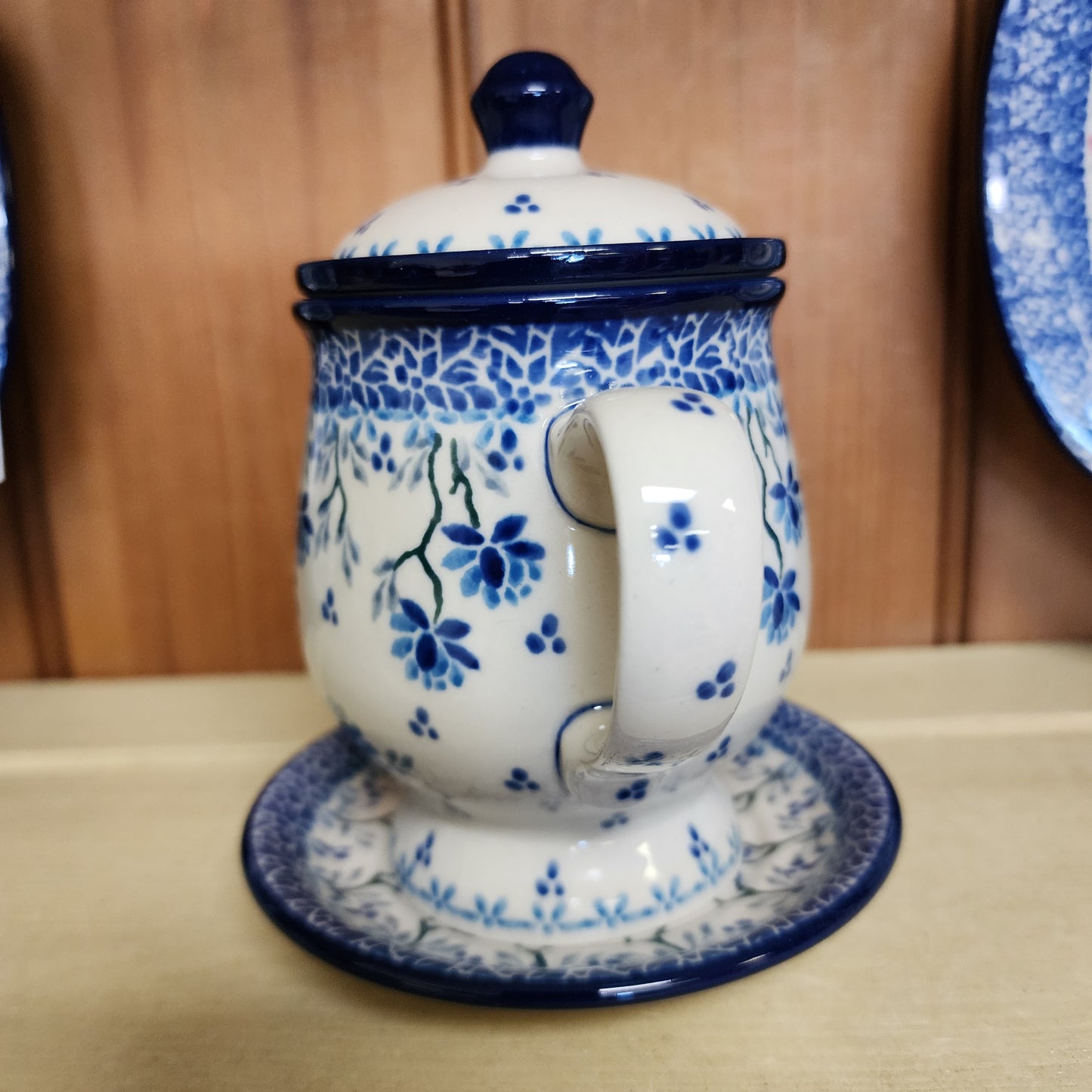 Mug w/Infuser and Saucer   12 oz.    2524X ~ Clover Fields