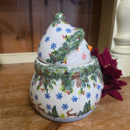 Snowman Jar Large 8"