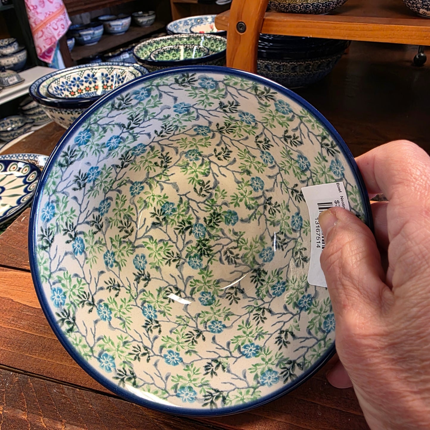 Bowl   Nesting Salad/Cereal   5.5" W 059-2814X  Summer Ivy pf0526