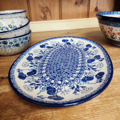Oval Platter ~ Small 10.5" x 7.3"    G69-2902X  Evening Poppy pf0526