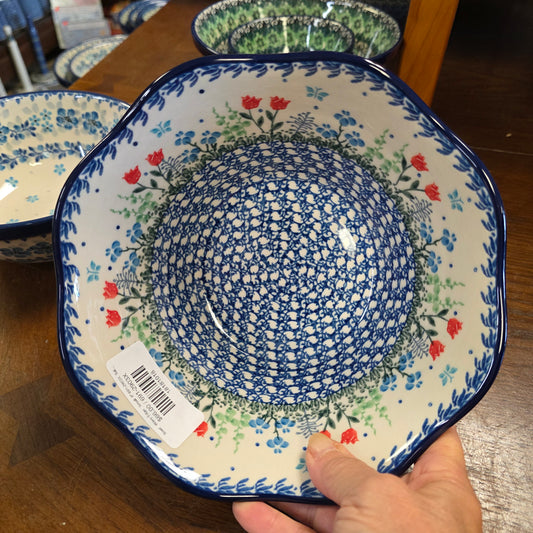 Bowl   Wavy Edge   Small  8" 691-2903X  Tulip Horizon pf0526
