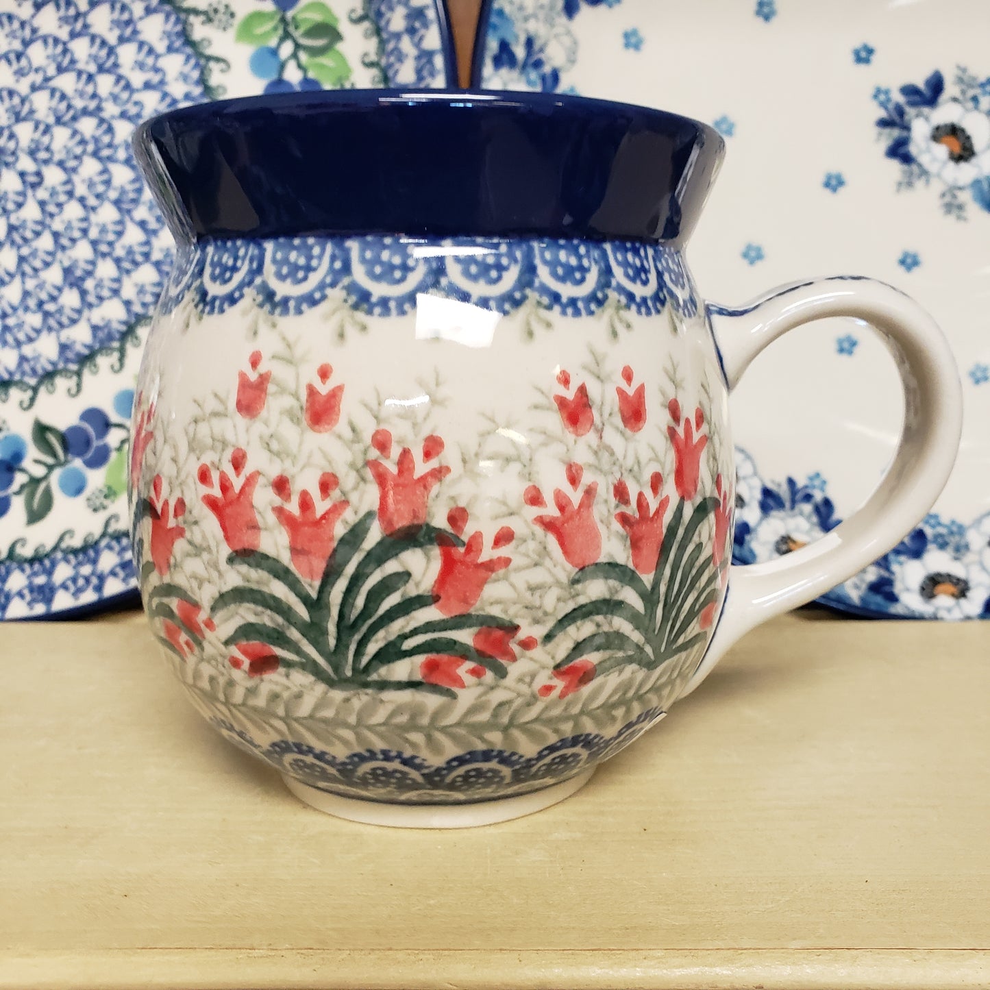 Mug ~ Bubble ~ 16 oz. 073-1437X Crimson Bells