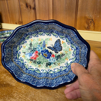 Bowl   Oval Fluted   6" x 7.5" A27-U4600  U4 pf0526