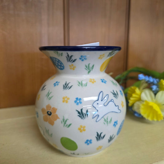 Vase   Bubble   4.25" 048-3348X  Snow Bunny pf0526