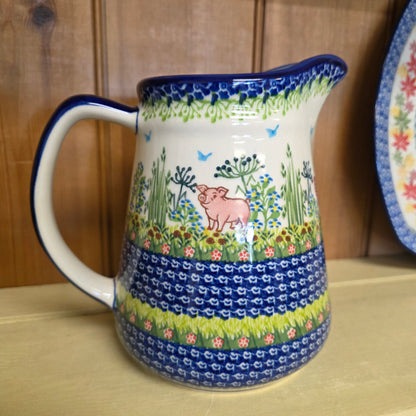 Pitcher 6 cup / 48 oz /7.5"H Wilbur Pig 1255
