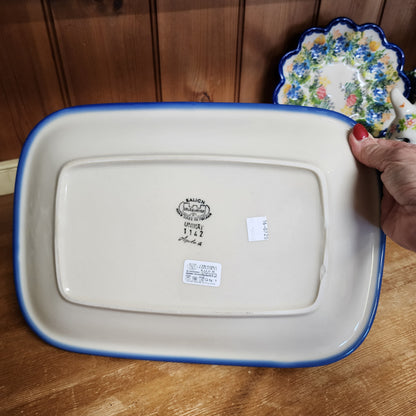 Platter 13"x9" Rectangular Vegie 1142
