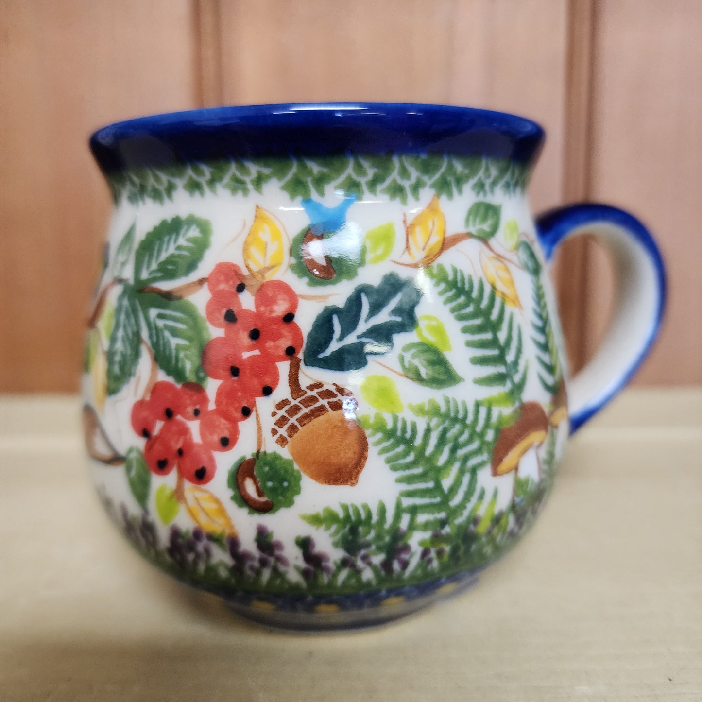 Mug 10oz Fox mushrooms fall