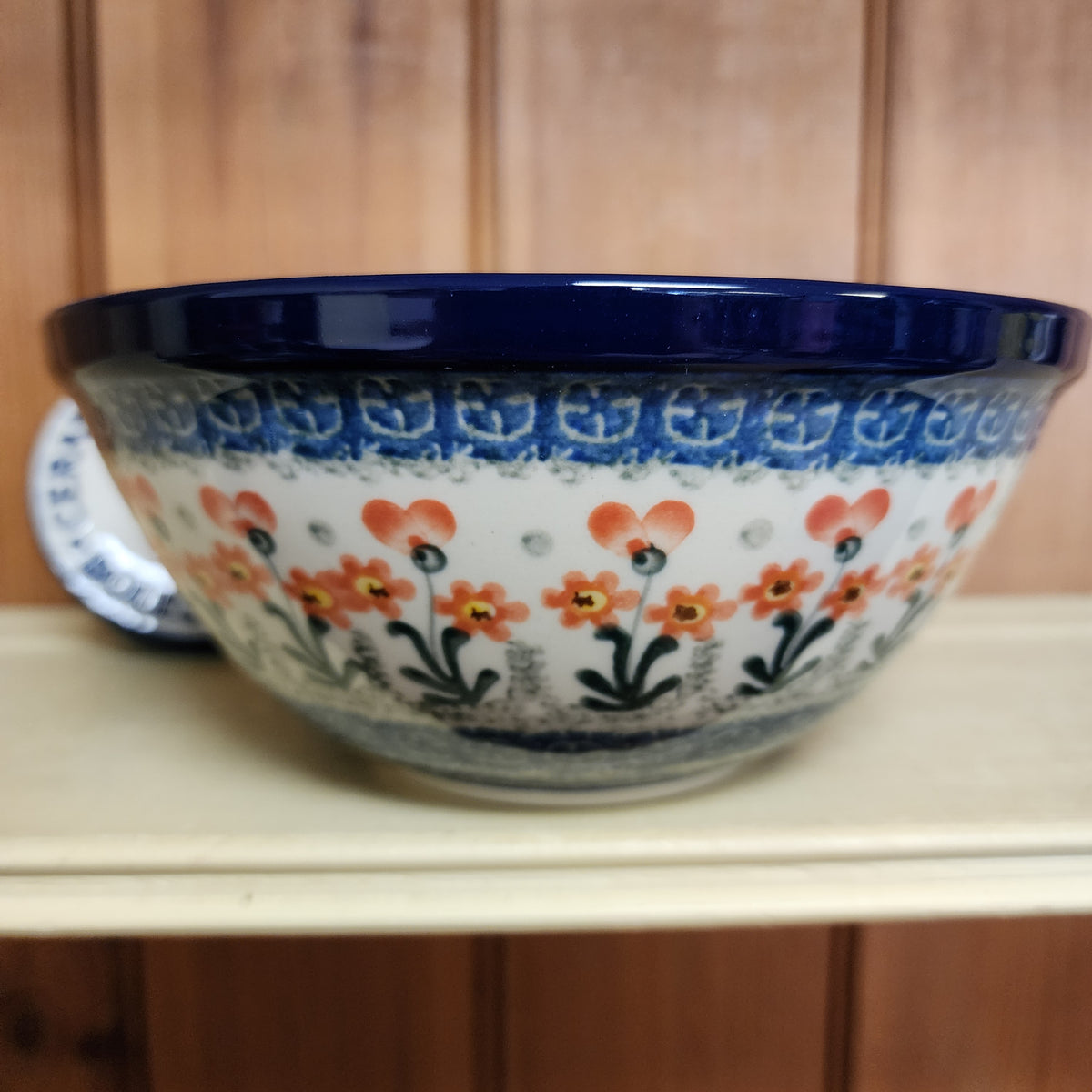 Bowl   Nesting   7.75" W 057-0560X  Peach Spring Daisy pf0526