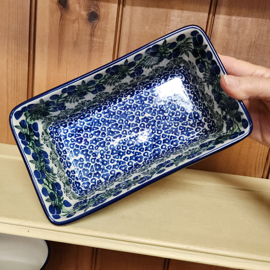 Baker ~ Loaf Pan ~ 7.75"w X 8"L 1413X ~ Huckleberry