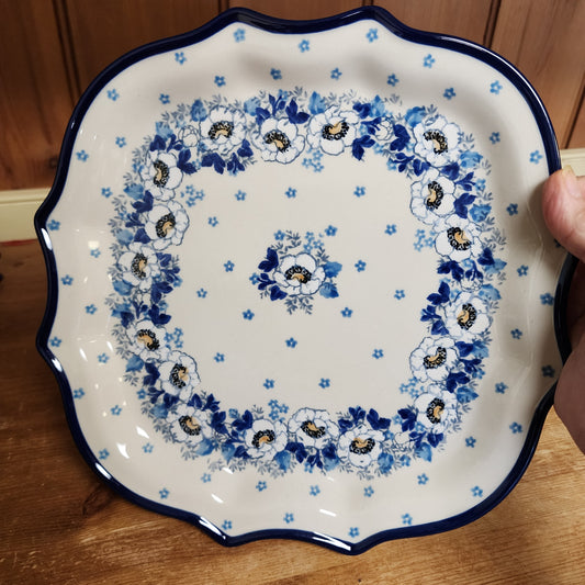 Serpentine Tray ~ 10.5" 507-2222X Snow Poppy pf0425