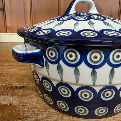 Covered Casserole (2 qt)   278-0054X  Peacock pf0526