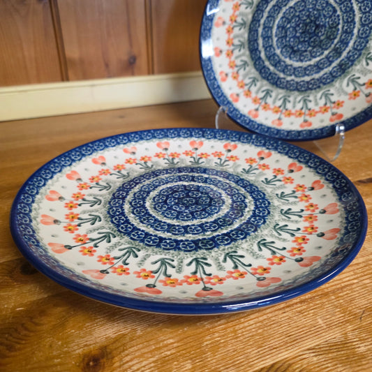 Plate   Dinner   10" 257-0560X  Peach Spring Daisy pf0526