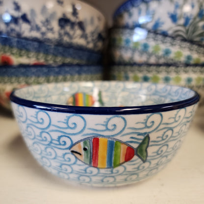 Bowl   Ice Cream   4.5" 017-2540X  Rainbow Fish pf0526
