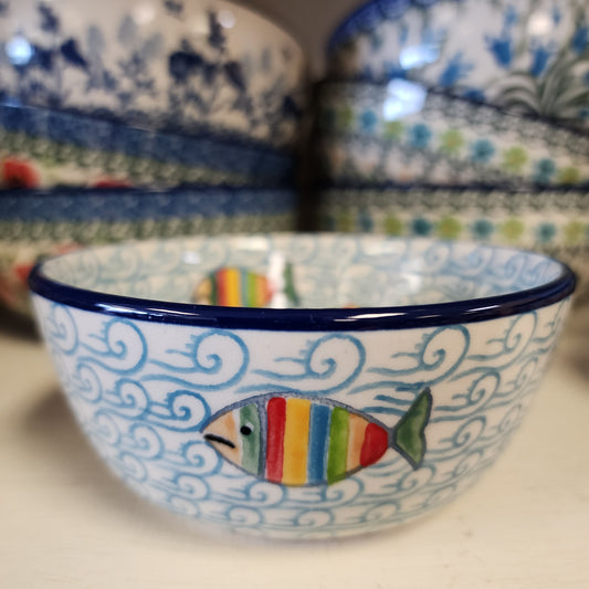 Bowl   Ice Cream   4.5" 017-2540X  Rainbow Fish pf0526
