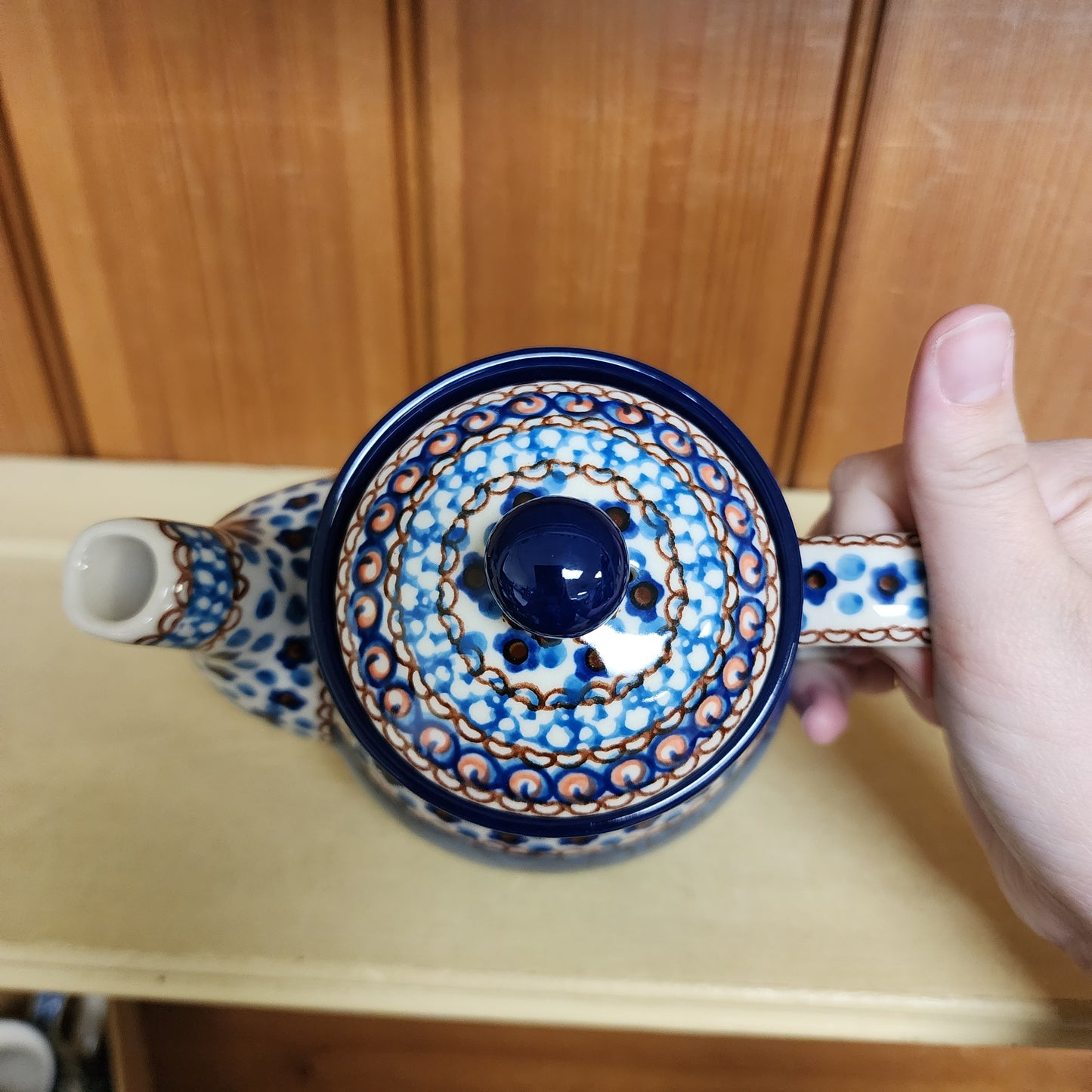 Teapot   20 oz.  119-U408C  U4 pf0526 Blue Jacek Chyla