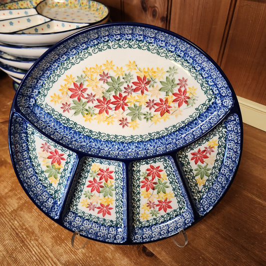 Divided Dish   10"  498-2533X  Maple Harvest pf0526